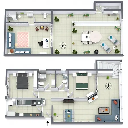 Casa Lex I Ocean & Sunrise Panorama I Steps From Dunes And I Private 50 Sqm Terrace I Pool Lägenhet